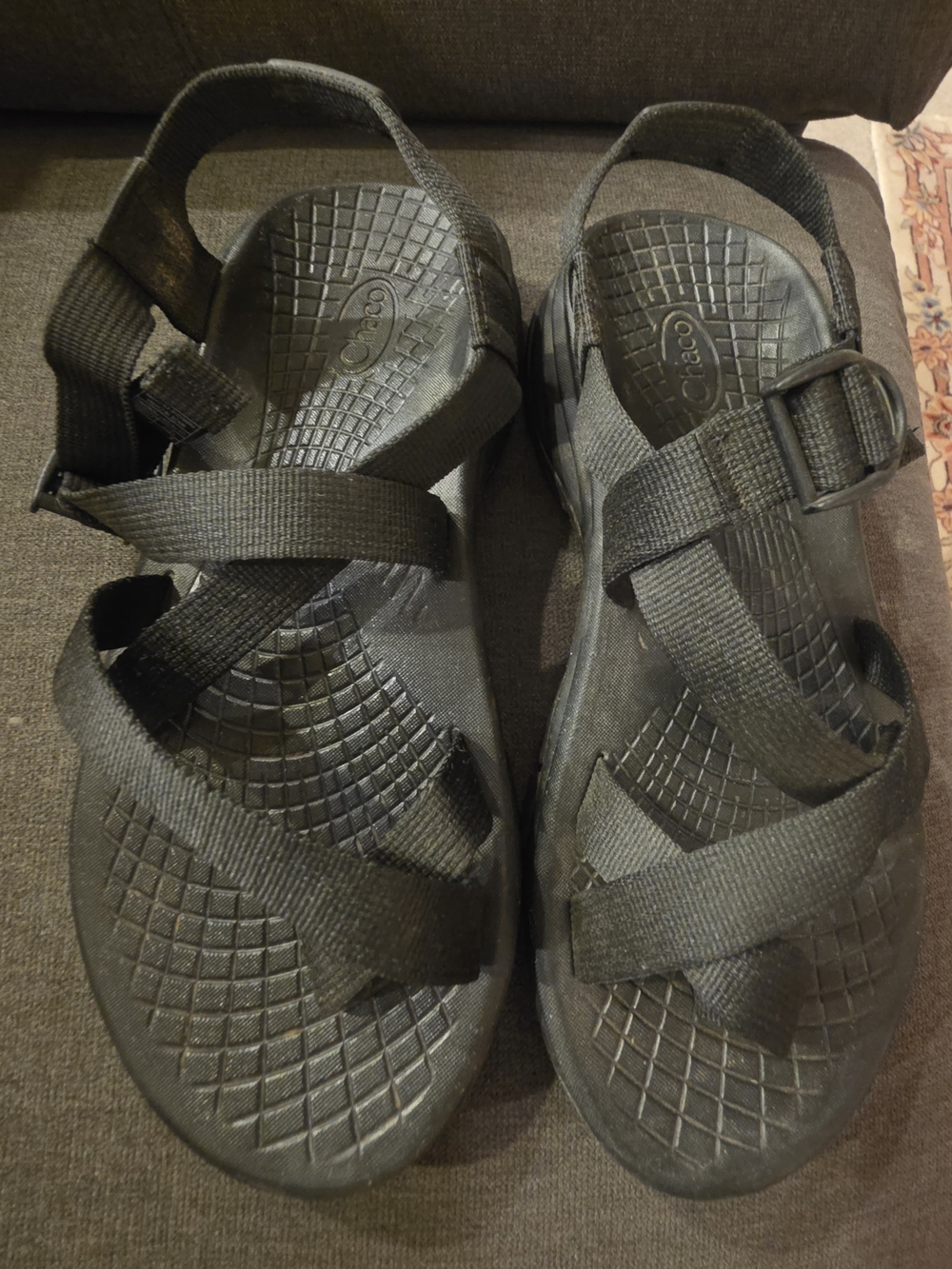 Chaco Men's Classic Black Adjustable Webbing Sandals Size 8